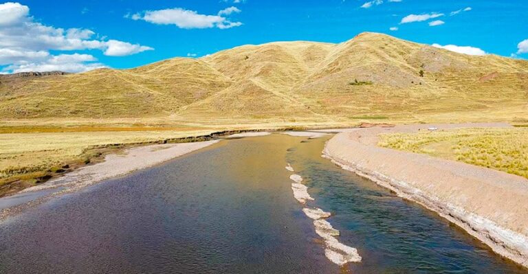 Verifican trabajos de protección en el margen derecho del río Grande en Puno